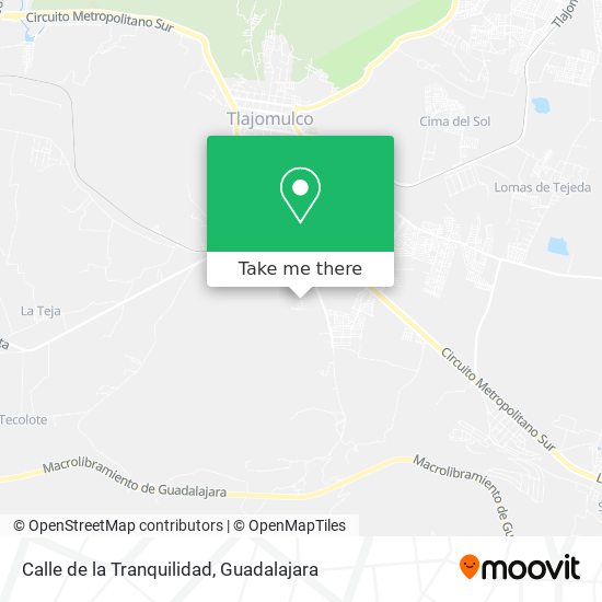 Calle de la Tranquilidad map