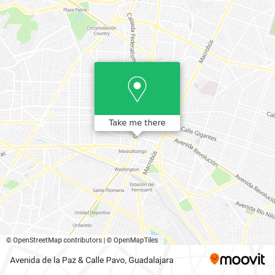 Mapa de Avenida de la Paz & Calle Pavo