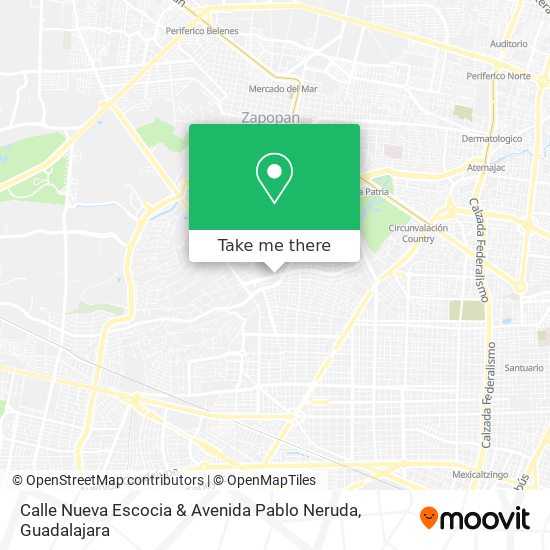 Calle Nueva Escocia & Avenida Pablo Neruda map