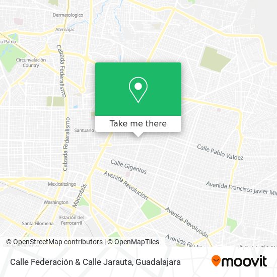 Calle Federación & Calle Jarauta map