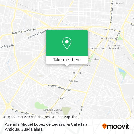 Avenida Miguel López de Legaspi & Calle Isla Antigua map