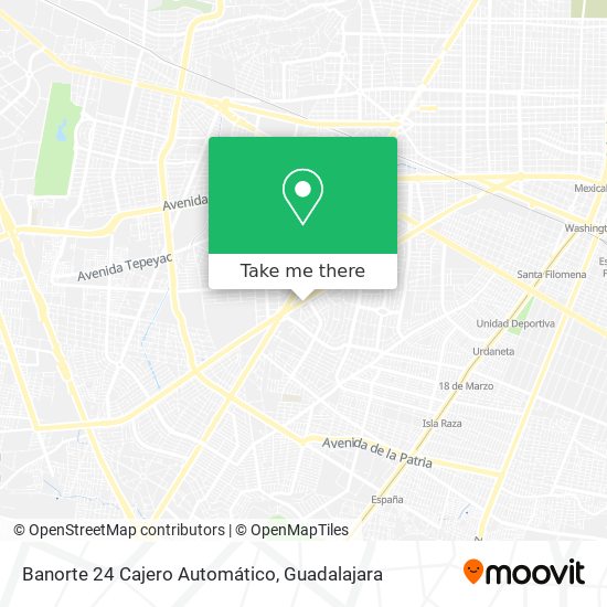 Banorte 24 Cajero Automático map