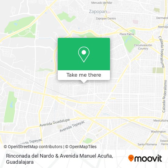 Rinconada del Nardo & Avenida Manuel Acuña map