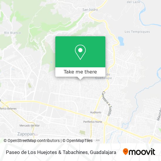 Mapa de Paseo de Los Huejotes & Tabachines