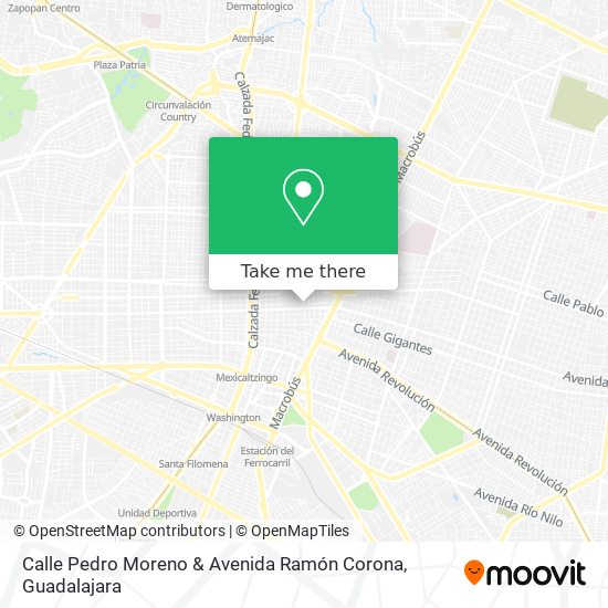 Calle Pedro Moreno & Avenida Ramón Corona map