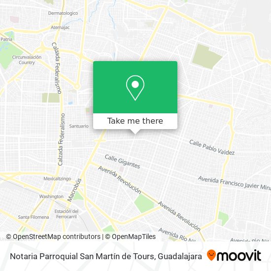 Mapa de Notaria Parroquial San Martín de Tours