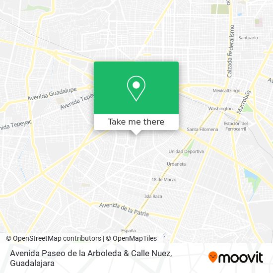 Avenida Paseo de la Arboleda & Calle Nuez map