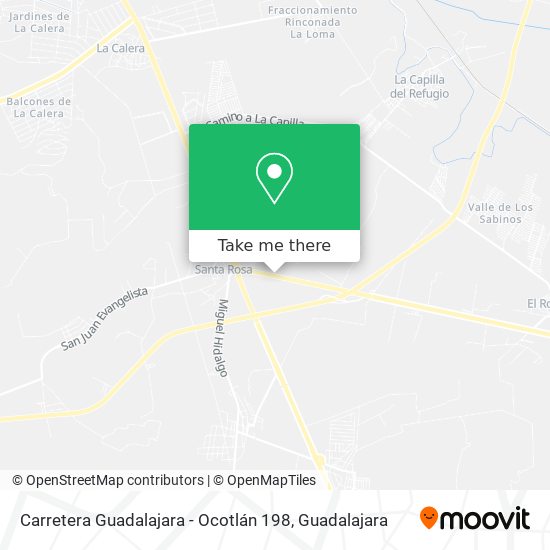 Mapa de Carretera Guadalajara - Ocotlán 198