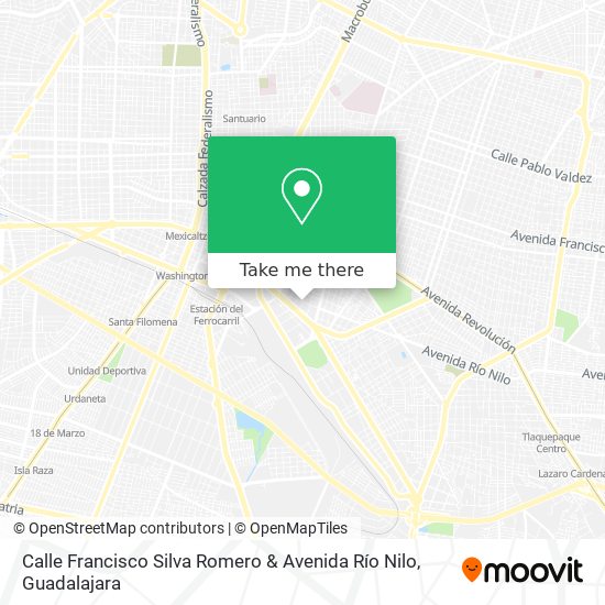 Calle Francisco Silva Romero & Avenida Río Nilo map