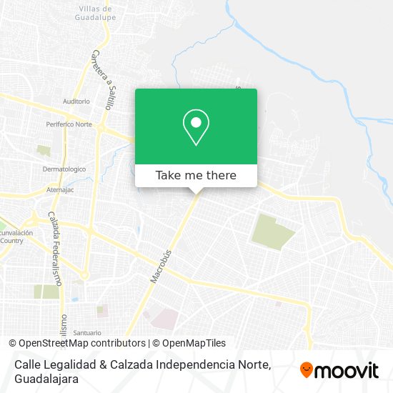 Calle Legalidad & Calzada Independencia Norte map