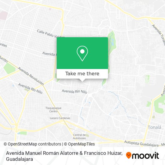 Avenida Manuel Román Alatorre & Francisco Huizar map