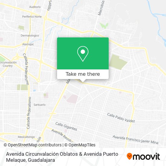 Mapa de Avenida Circunvalación Oblatos & Avenida Puerto Melaque