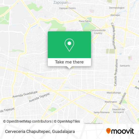Mapa de Cerveceria Chapultepec