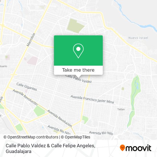 Calle Pablo Valdez & Calle Felipe Angeles map