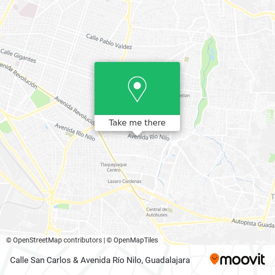 Calle San Carlos & Avenida Río Nilo map