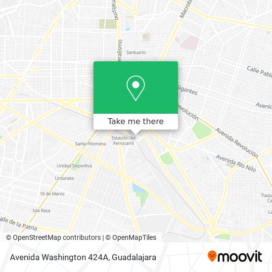 Mapa de Avenida Washington 424A