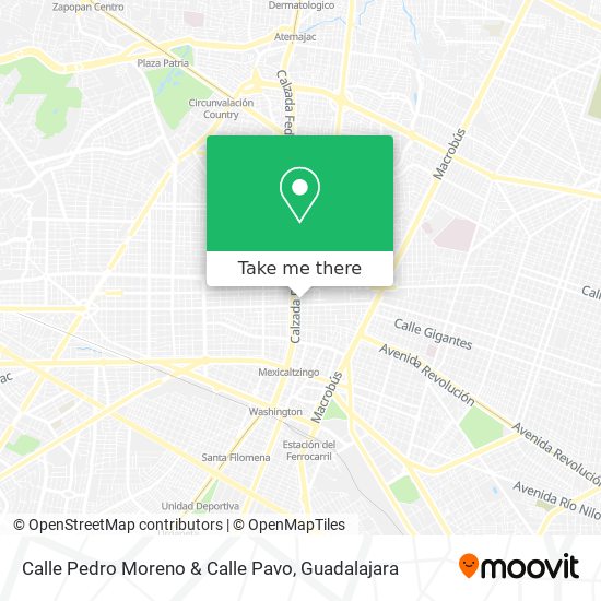 Mapa de Calle Pedro Moreno & Calle Pavo