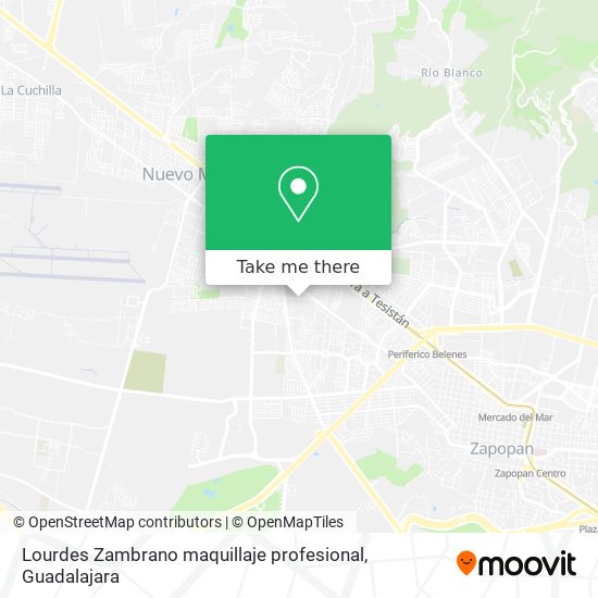 Lourdes Zambrano maquillaje profesional map