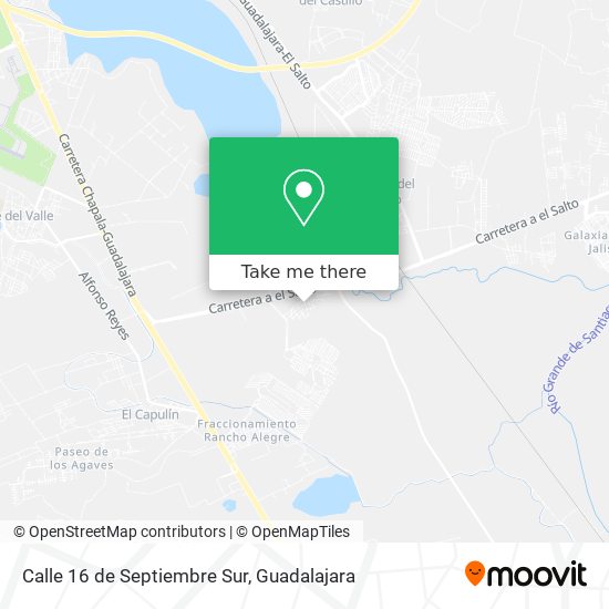 Calle 16 de Septiembre Sur map