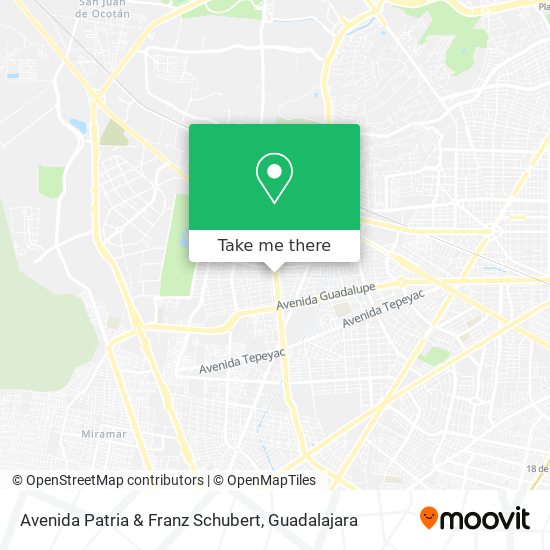 Avenida Patria & Franz Schubert map