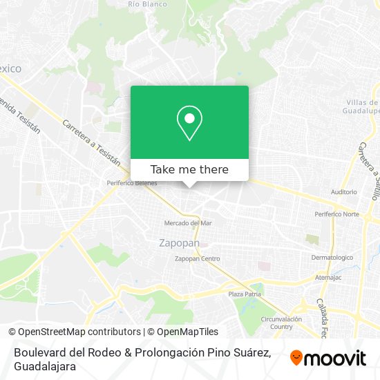 Mapa de Boulevard del Rodeo & Prolongación Pino Suárez