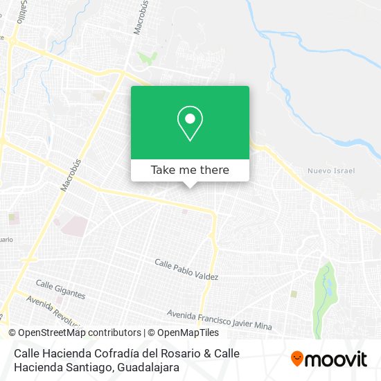 Calle Hacienda Cofradía del Rosario & Calle Hacienda Santiago map