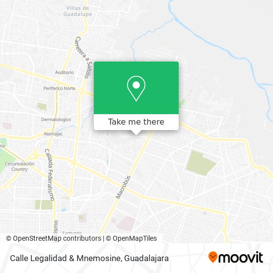 Mapa de Calle Legalidad & Mnemosine