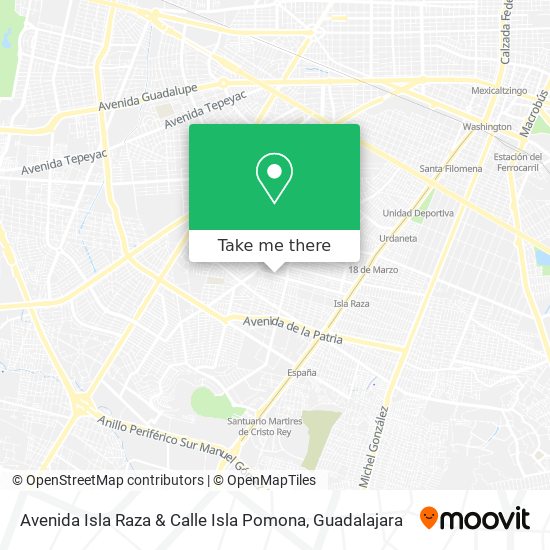 Avenida Isla Raza & Calle Isla Pomona map