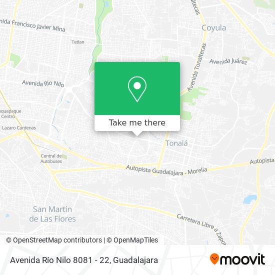 Avenida Río Nilo 8081 - 22 map