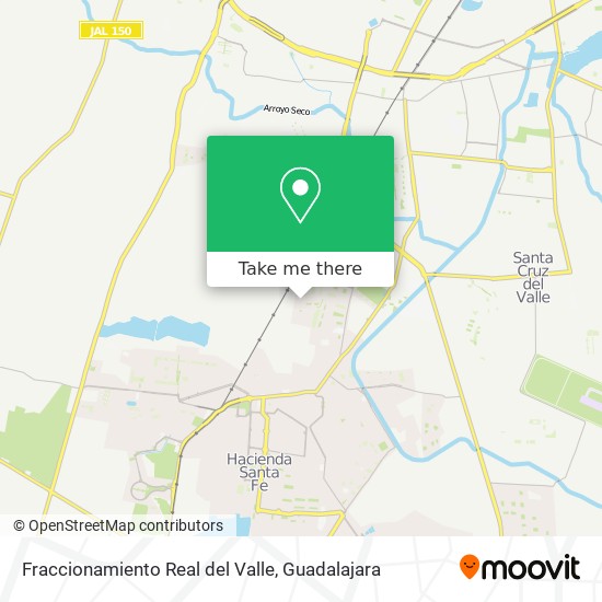 Fraccionamiento Real del Valle map