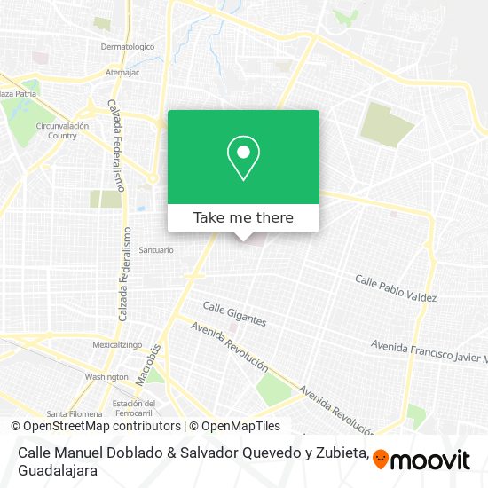 Mapa de Calle Manuel Doblado & Salvador Quevedo y Zubieta