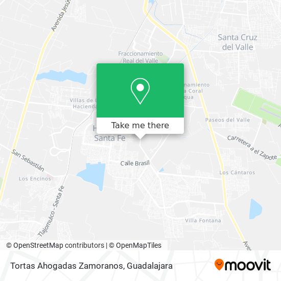 Mapa de Tortas Ahogadas Zamoranos