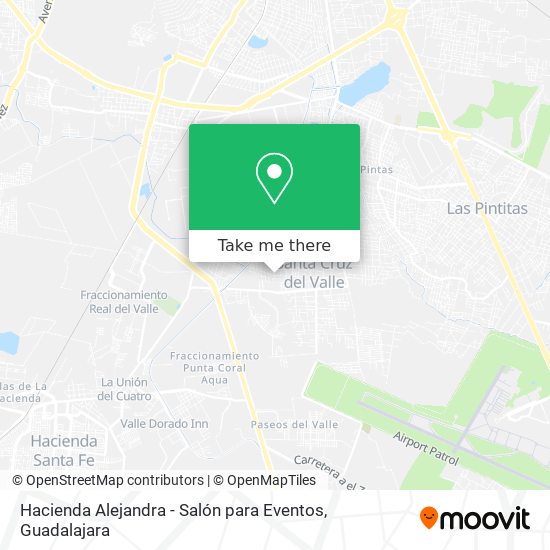 Mapa de Hacienda Alejandra - Salón para Eventos