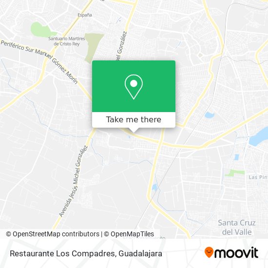 Mapa de Restaurante Los Compadres