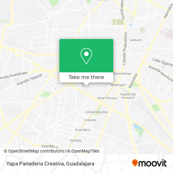 Yapa Panaderia Creativa map