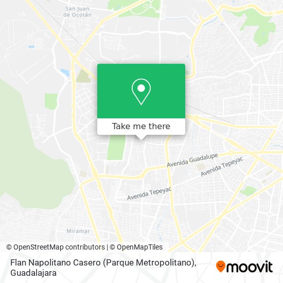 Mapa de Flan Napolitano Casero (Parque Metropolitano)