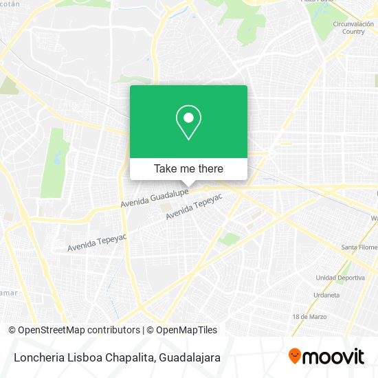 Loncheria Lisboa Chapalita map