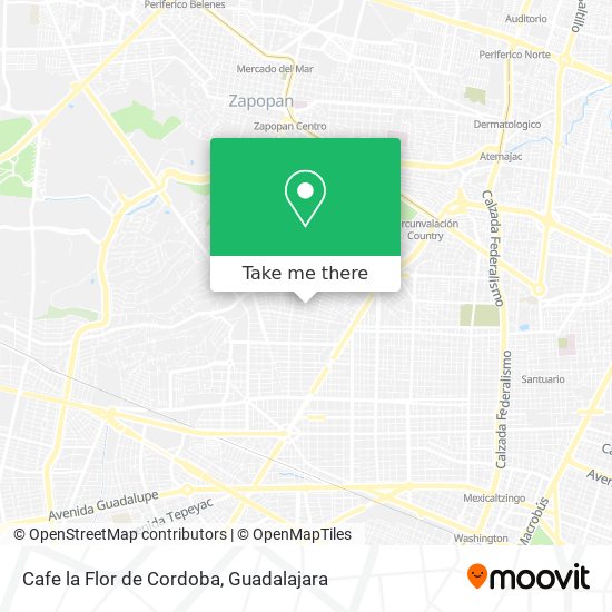 Cafe la Flor de Cordoba map