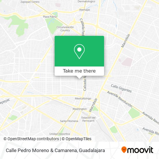 Calle Pedro Moreno & Camarena map