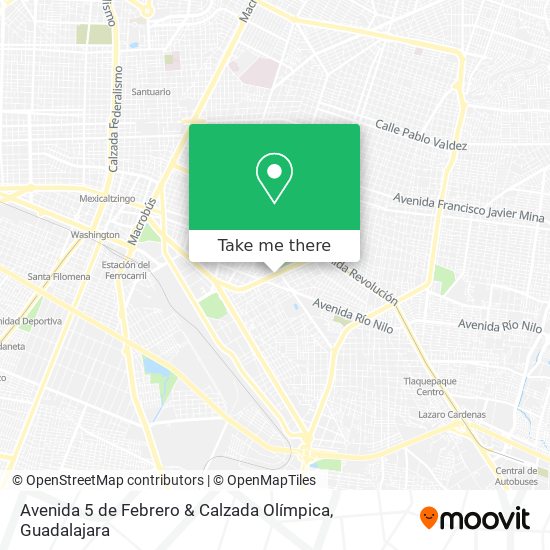 Mapa de Avenida 5 de Febrero & Calzada Olímpica