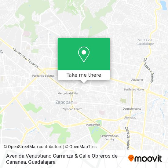 Avenida Venustiano Carranza & Calle Obreros de Cananea map
