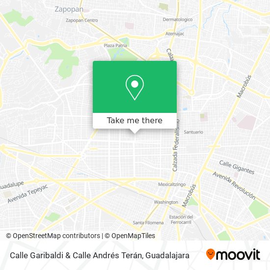 Calle Garibaldi & Calle Andrés Terán map