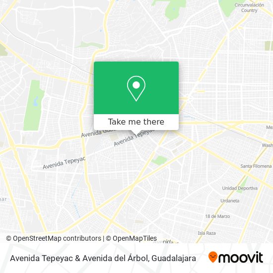 Avenida Tepeyac & Avenida del Árbol map