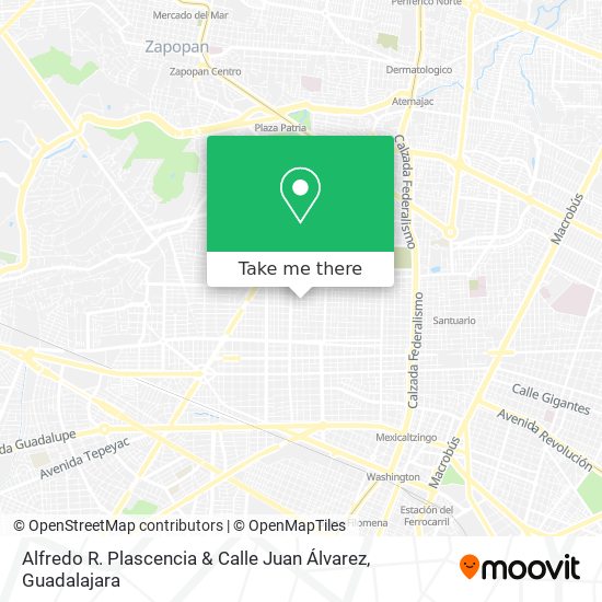 Mapa de Alfredo R. Plascencia & Calle Juan Álvarez