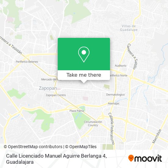 Mapa de Calle Licenciado Manuel Aguirre Berlanga 4