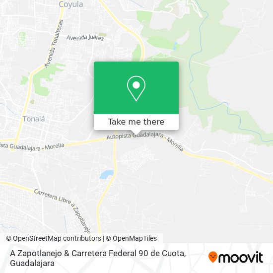 A Zapotlanejo & Carretera Federal 90 de Cuota map