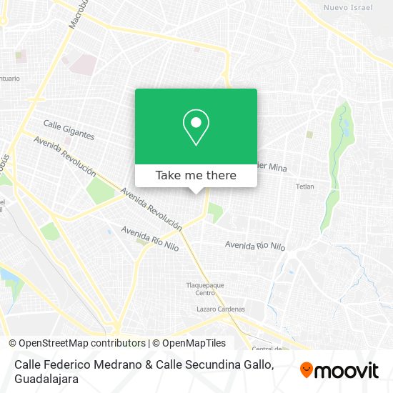 Calle Federico Medrano & Calle Secundina Gallo map