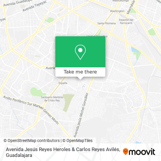 Mapa de Avenida Jesús Reyes Heroles & Carlos Reyes Avilés