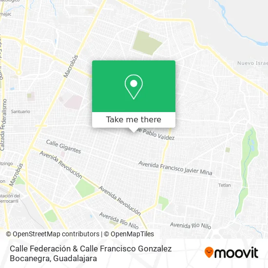 Calle Federación & Calle Francisco Gonzalez Bocanegra map