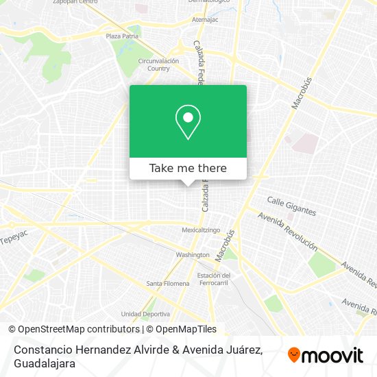 Constancio Hernandez Alvirde & Avenida Juárez map